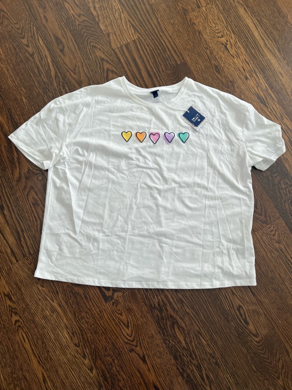 Roller Rabbit x Target Women’s Short Sleeve Disco Hearts Wave T-Shirt (L)